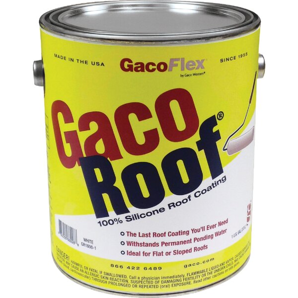 GACO WH SILICONE COATING 1 GAL ROOF COATING  GACOROOF